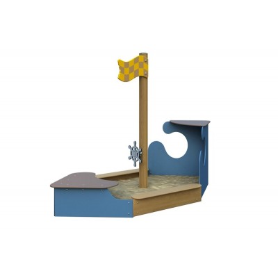 Песочница Кораблик с крышкой арт: 29061