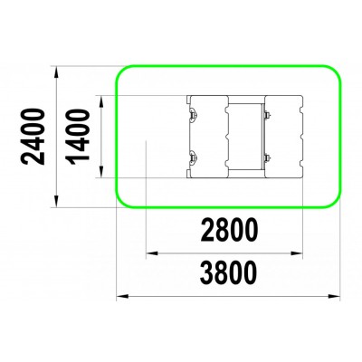 Песочница с крышкой 02 арт: 2928
