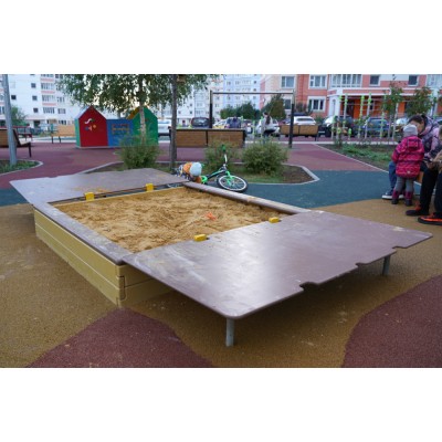 Песочница с крышкой 02 арт: 2928