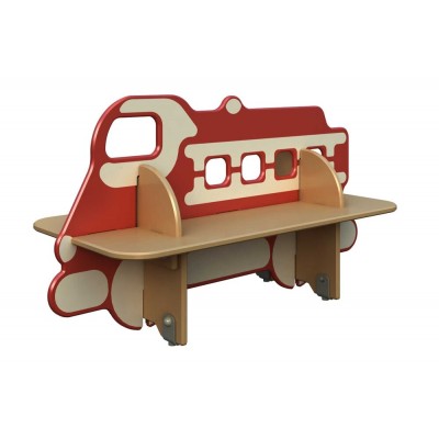 Скамейка детская «Пожарная машина МЧС»